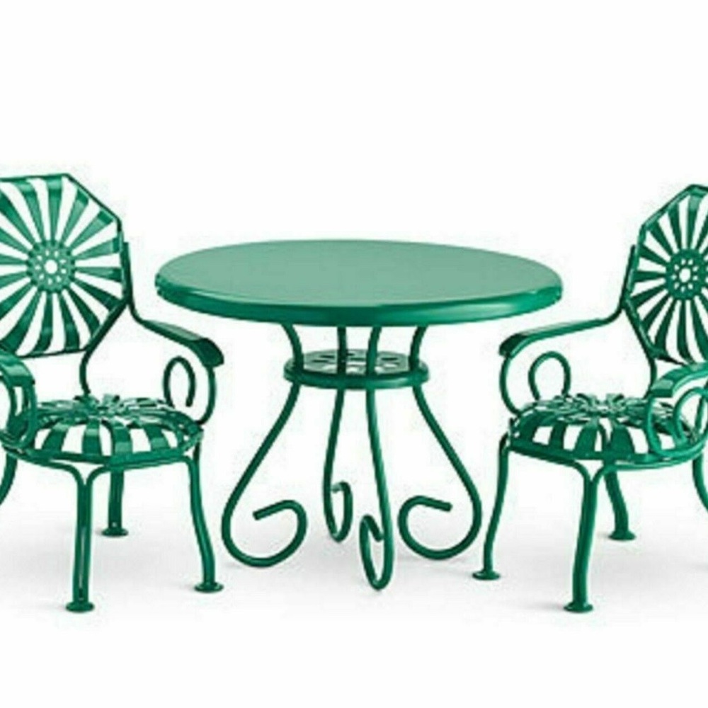 American Girl Kit's Table and Chairs Retired Preowned